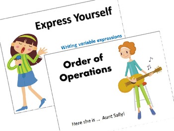 Preview of Express Yourself:  Writing Variable Expressions and the Order of Operations