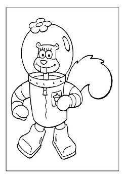 Express with Colors: Printable Sandy Cheeks Coloring Sheets Collection ...
