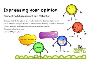Preview of Express your Opinion: Student self-assessment and reflection tool