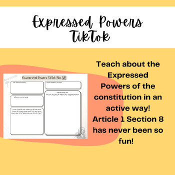 Preview of Expressed/Enumerated Powers TikTok