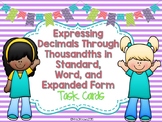 Decimal Forms - Expressing Decimals in Word, Expanded & St
