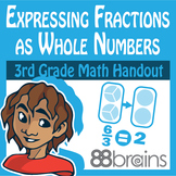 Expressing Fractions as Whole Numbers & Whole Numbers as F