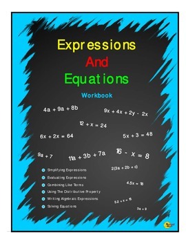 Preview of Expression And Equations Workbook