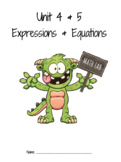 Expression & Equation Unit - 7th Grade Packet