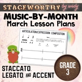 Expression Legato & Staccato Lesson Plans - Grade 3 Music 