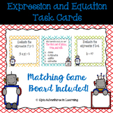 Expression and Equation Task Cards