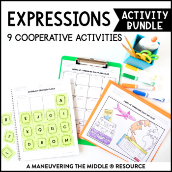 Preview of Expressions Activity Bundle | Expressions Order of Operations Activities