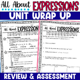 Expressions Assessment Review and Study Guide - Algebraic 