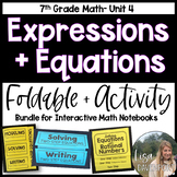 Expressions and Equations - 7th Grade Foldables and Activities