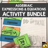 Expressions & Equations Bundle: Activities, Games, & Notes