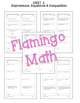 Expressions/Equations/Inequalities Activities & Assessments (Algebra 2