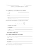 Expressions, Equations, Order of Operations Assessment/ EDITABLE