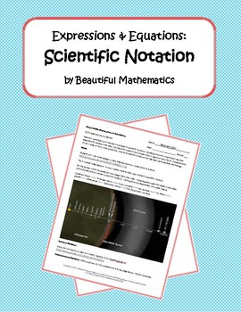 Preview of Expressions & Equations: Scientific Notation