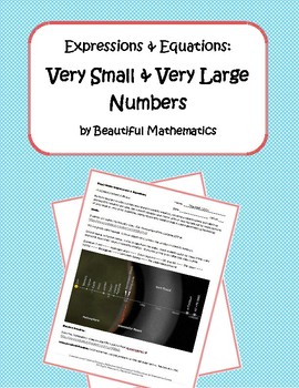 Preview of Expressions & Equations: Very Small & Very Large Numbers