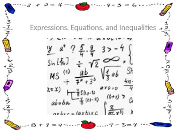 Preview of Expressions, Equations, and Inequalities