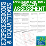 Expressions, Equations and Inequalities Assessment