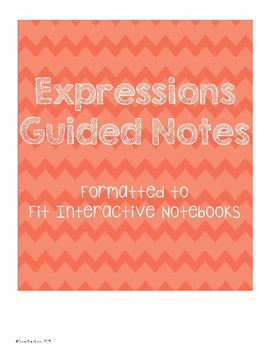 Preview of Expressions Guided Notes
