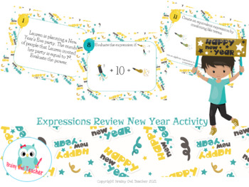 Preview of Expressions Review New Year Digital Activity