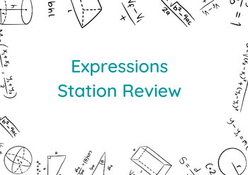 Preview of Expressions Review Stations