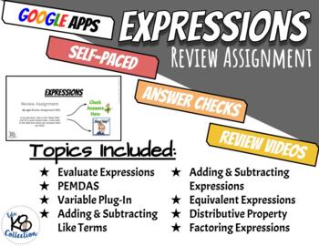 Preview of Expressions - Review (digital) Assignment