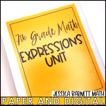 Preview of Expressions Unit Bundle Activities Guided Notes Homework