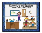 Expressions and Equations: 6.EE.1 through 9