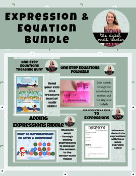 Preview of Expressions and Equations Bundle