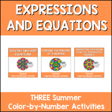 Expressions and Equations End of the Year Middle School Ma