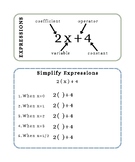 Expressions and Equations INB