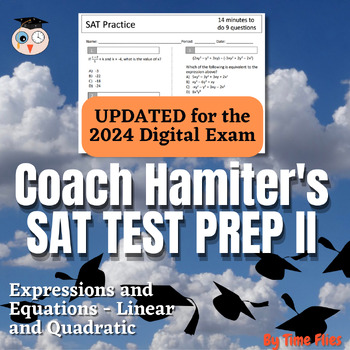Preview of SAT Math Test Prep for Expressions and Equations
