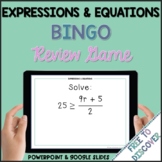 Expressions and Equations Review Game 