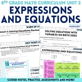 Expressions and Equations Unit 8th Grade Math Curriculum