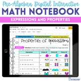 Expressions and Properties Digital Interactive Notebook fo