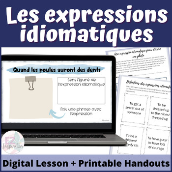 Idiomatiques Teaching Resources Teachers Pay Teachers