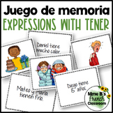 Expressions with tener memory game