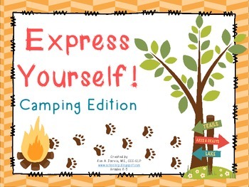 Preview of Expressive Language Activities: Camping Theme!