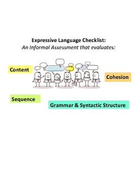 Preview of Expressive Language Checklist: An Informal Assessment