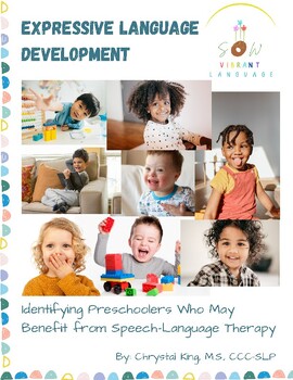 Preview of Expressive Language Development (Booklet/Handouts) Ages 2-5