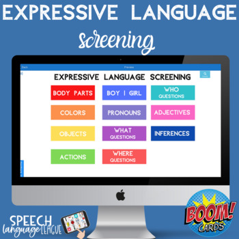 Preview of Expressive Language Screening | Assessment | Early Language | Basic Concepts