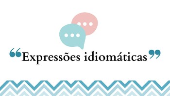 Preview of Expressões idiomáticas em português