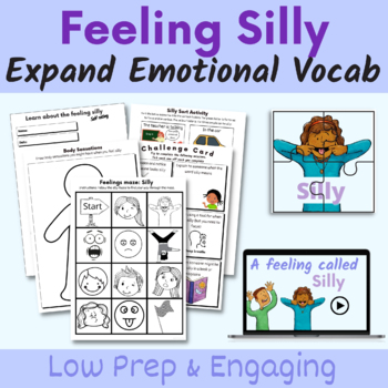 Preview of Feeling Silly Social Skills Story & Activities - Social & Emotional Learning