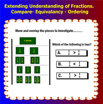 Preview of Extend understanding of fraction equivalence and ordering.