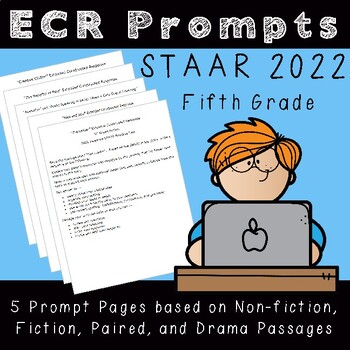 Preview of Extended Constructed Response Prompts for Fifth Grade 2022 STAAR Passages