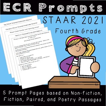 Preview of Extended Constructed Response Prompts for Fourth Grade 2021 STAAR Passages