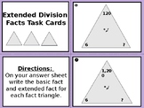 Extended Division Fact Triangles