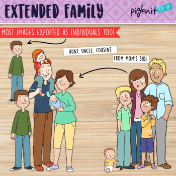 clip art extended family