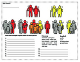 Extended Family Identify Worksheet