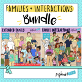 Extended Family and Family Interactions Clipart Bundle