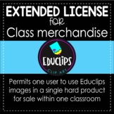 Extended License - Class Merchandise {Educlips}