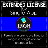 Extended License - Single Digital App - ios & Android {Educlips}